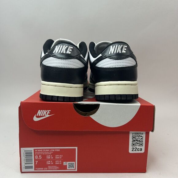 Nike Dunk Low PRM WMNS “Vintage Panda/Black White” 2023